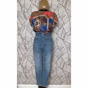 Leopard Multi Print Crop Top